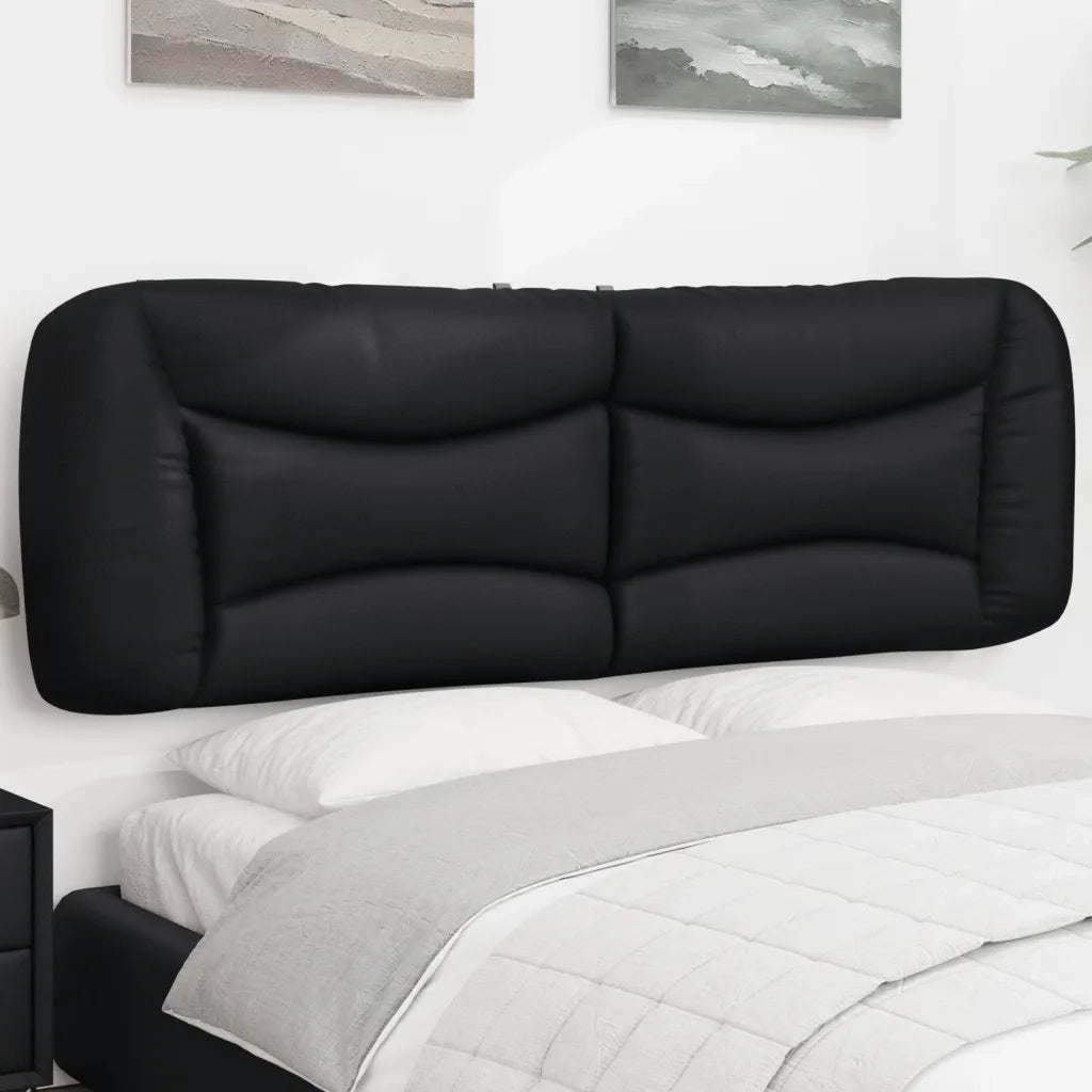 vidaXL Cuscino Testiera Nero 152 cm in Similpelle
