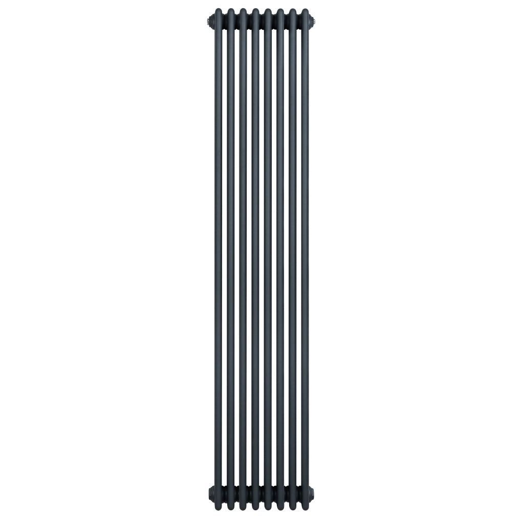 Radiatore Tradizionale 4 Colonne Verticale Riscaldamento Antracite 1800x380 mm