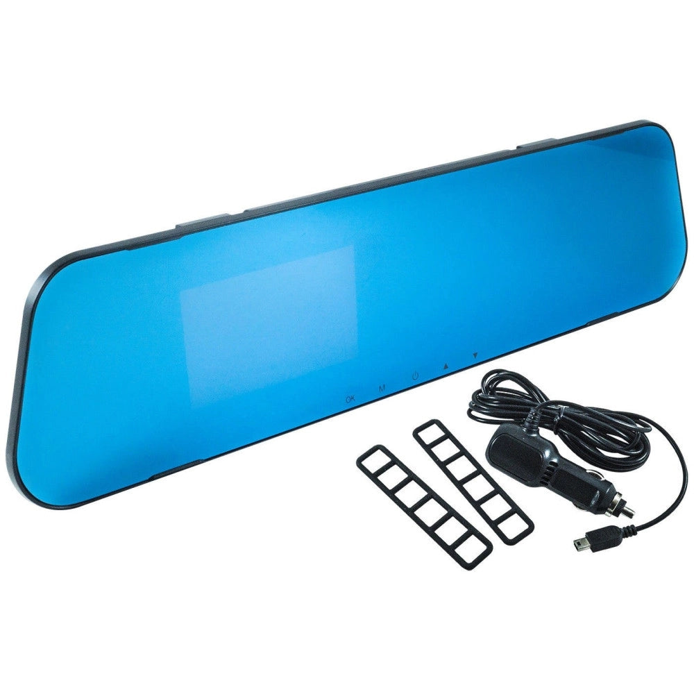 Trade Shop - Specchietto Frontale Monitor Dvr Videoregistratore Telecamera Anteriore Full Hd -