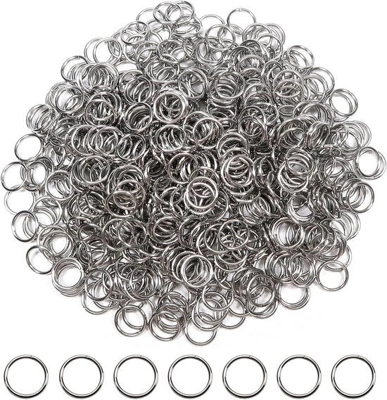 500 Pezzi di Anelli di Salita in Rame di 8mm - Anelli, Connettori e Anelli di Connettore per Collane e Bracciali - Perfetti per Fai da Te per Gioielli