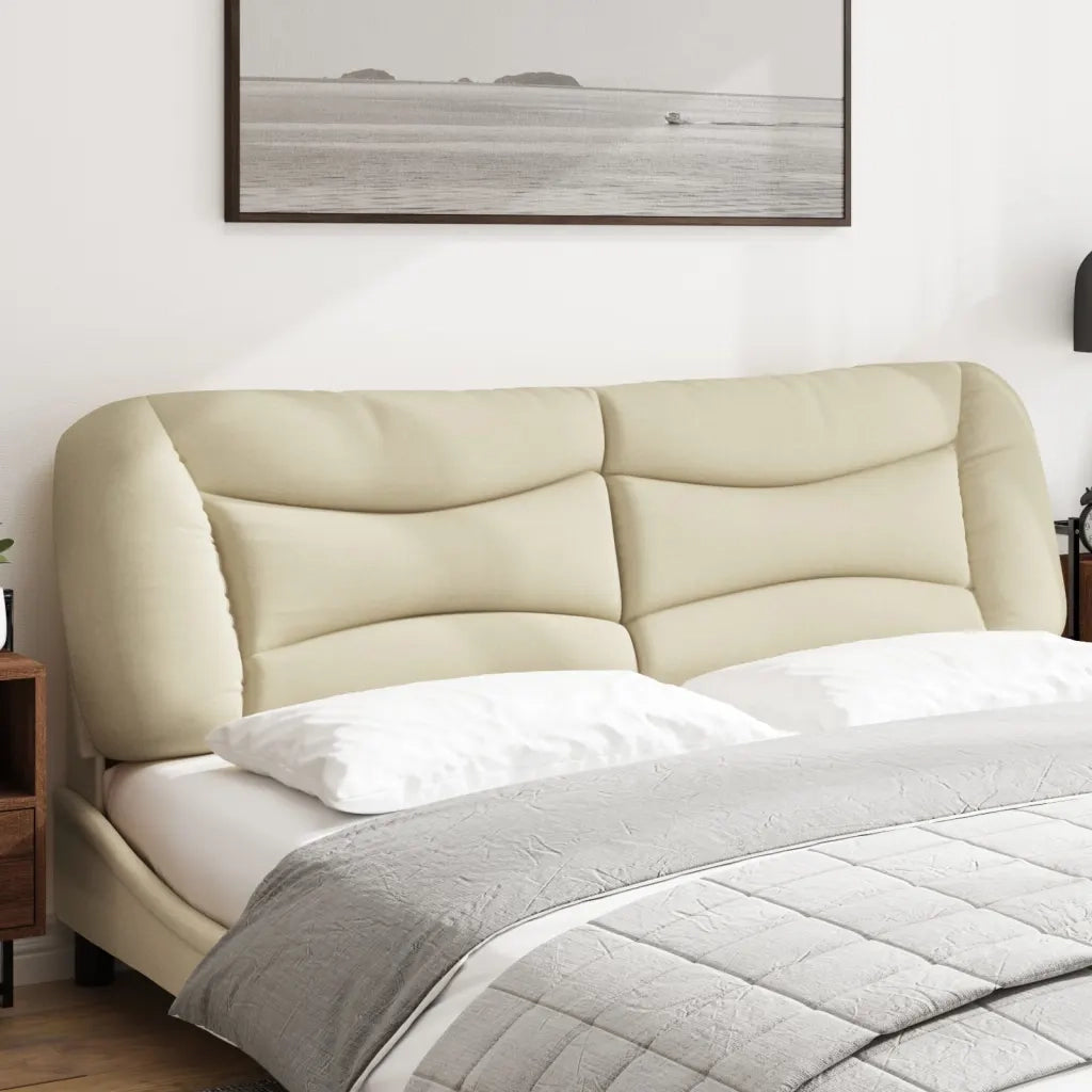 Cuscino Testiera Hvar Crema 180 cm in Tessuto CFW7848324