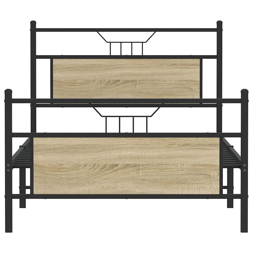 Giroletto senza Materasso Rovere Sonoma 100x190cm in Truciolato