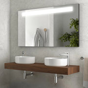 Mensolone bagno 120 cm sospeso in noce maya - Sumo