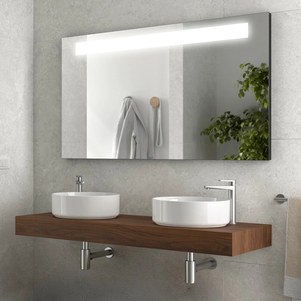Mensolone bagno 120 cm sospeso in noce maya - Sumo