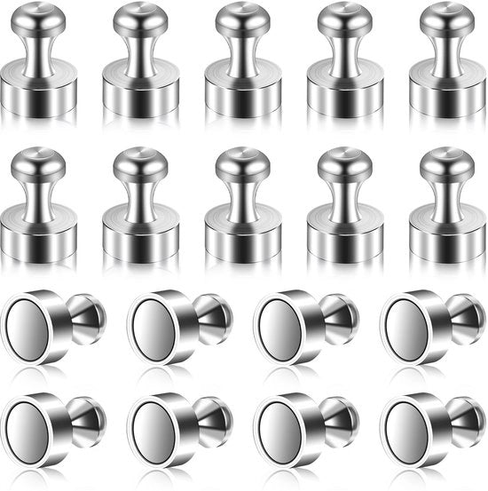 24 pezzi di magnete neodymio, 12 x 16 mm magneti forti N52 magneti piccoli cilindrici per lavagna magnetica frigorifero bacheca da parete