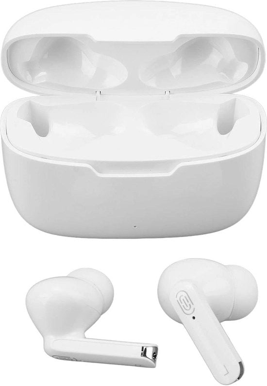 Oordoppi Audio con Traduttore Bluetooth 5.1 con Altoparlanti - Supporta 84 Lingue 5 Modalità di Traduzione - Traduttore AI per Attività di Studio - Bianco.