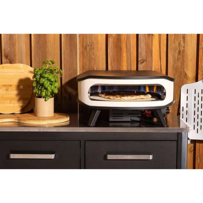 Forno pizza a gas 17 - COZZE - 90426 - Rotativo - Termometro e porta integrati