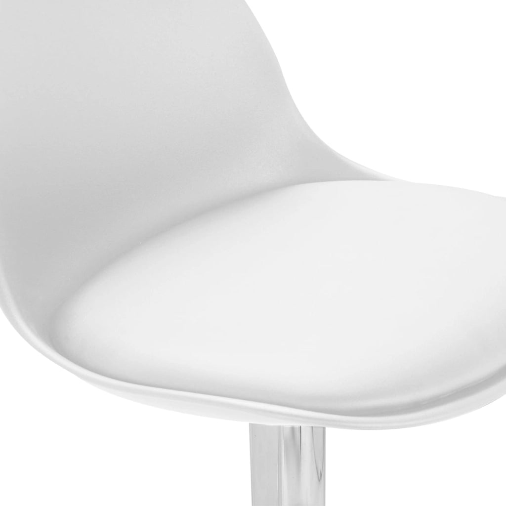 Set di 4 sgabelli da bar design bianco KARL