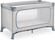 Culla Portatile con Apertura Laterale Grande, Sacchetto Ripiegabile e Compatto per Bambini da 0 a 15 kg - Blu Polvere - Culla con Parapetto