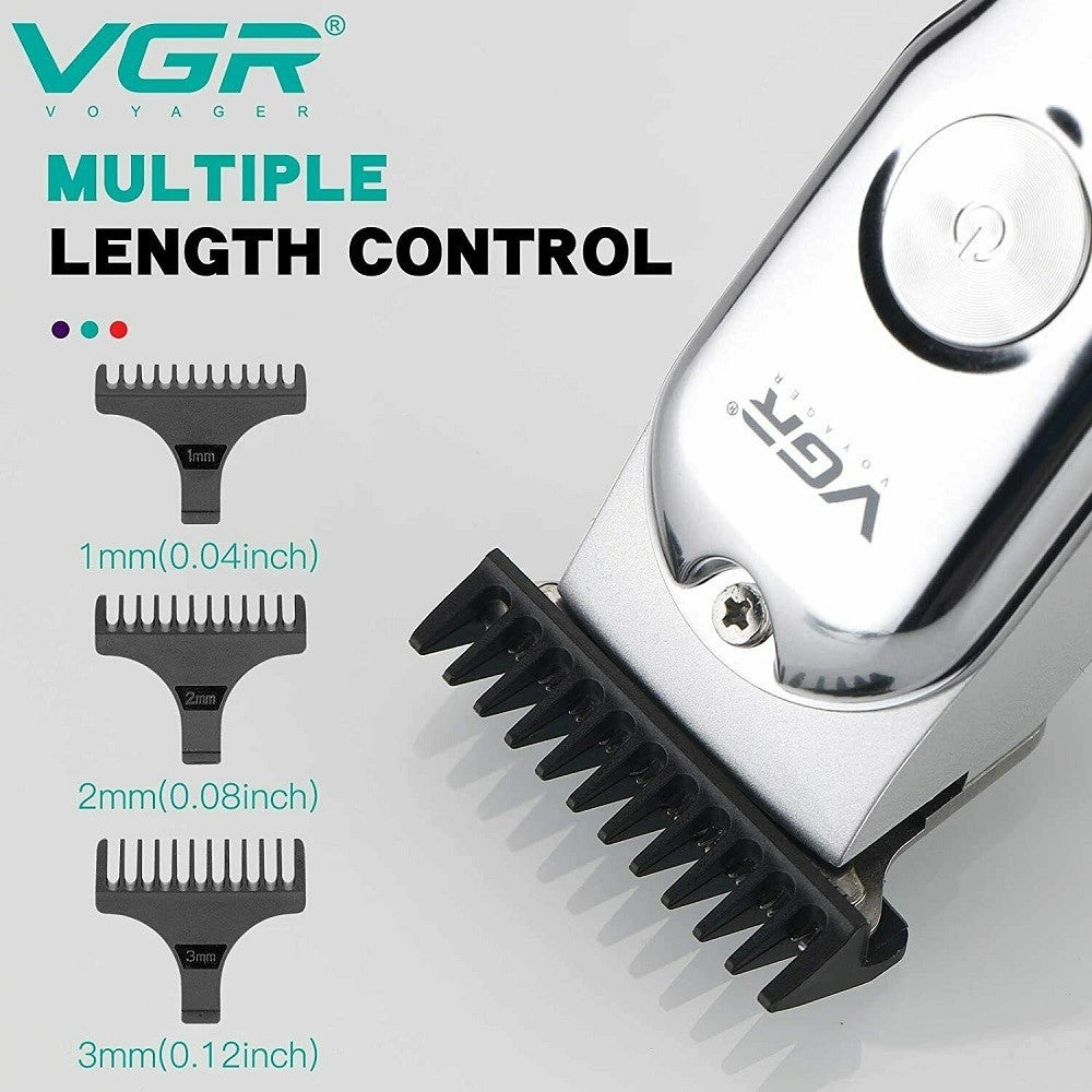 Trade Shop - Trimmer Vgr V-071 Capelli Barba Corpo Ricaricabile Barbiere Elettrico Senza Fili -