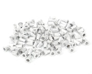 Materiale di fissaggio - Viti a clip M4 in alluminio - 100 pezzi - Viti a clip - Ideali per piastre metalliche e tubi