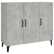 Credenza | Madia | Buffet da pranzo | Armadio da pranzo Grigio Cemento 90x34x80 cm in Legno Multistrato