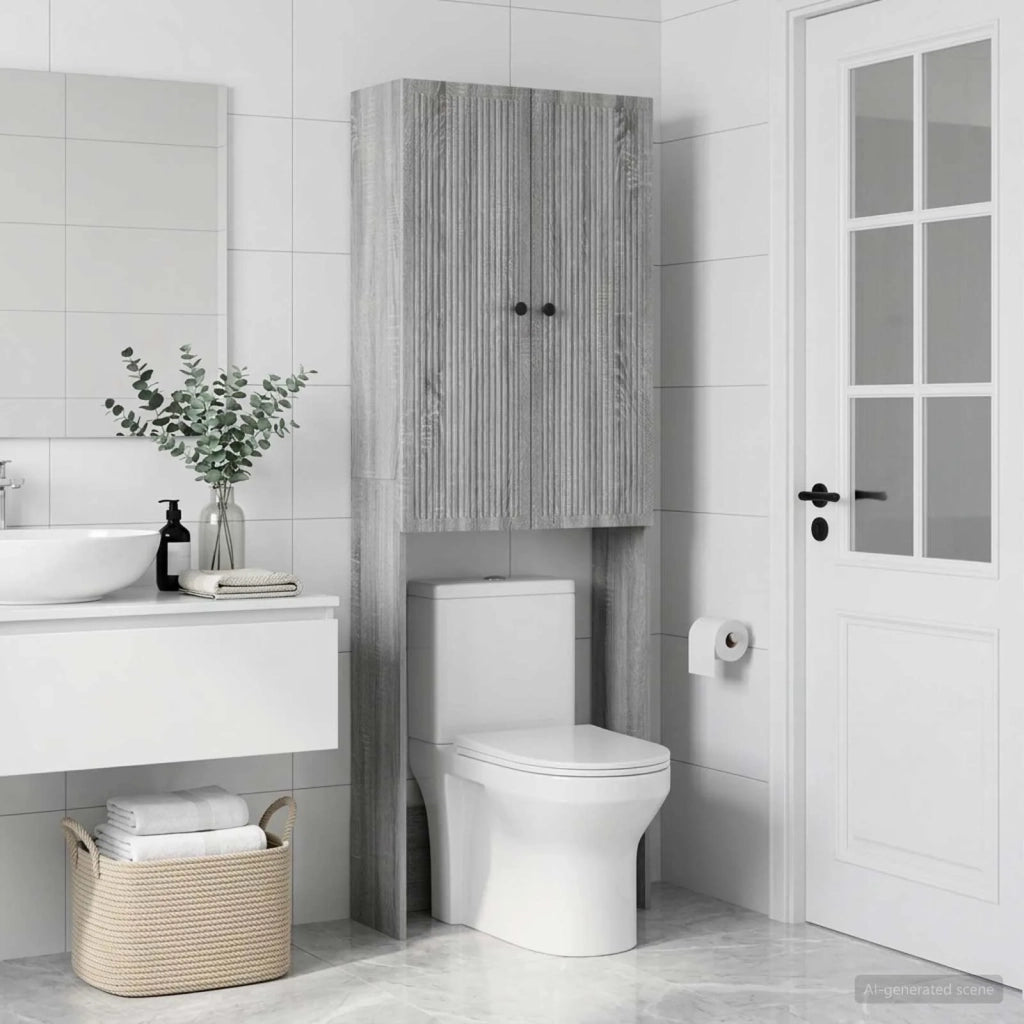 Mobile Bagno EDE Sonoma grigio 66 x 25,5 x 190 cm 896041