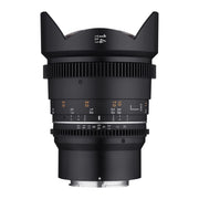 Obiettivo ultragrandangolare MF 14 mm T3,1 VDSLR MK2 – luminoso T3,1 compatibile con attacco Sony E, lunghezza focale fissa 14 mm, Follow Focus, risoluzione full frame e APS-C 8K