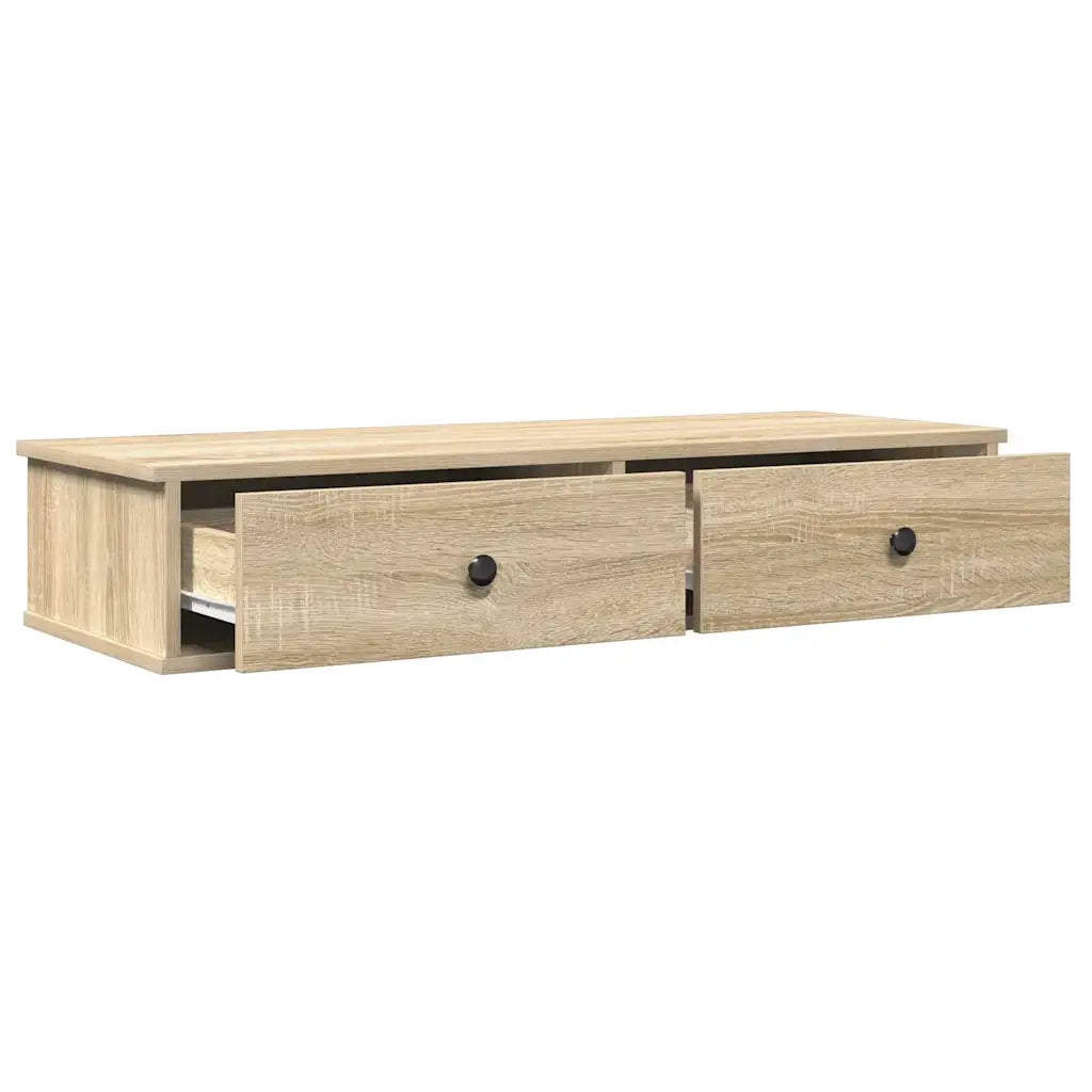Scaffale a Parete con Cassetti Sonoma 100x37,5x19 cm Truciolato
