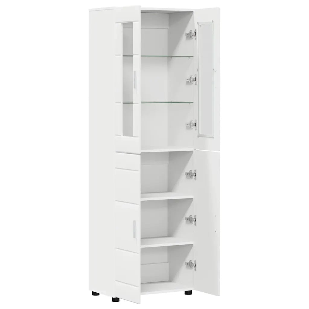 Credenza FLORIN Bianco 60 x 35 x 182 cm Legno multistrato 3397914