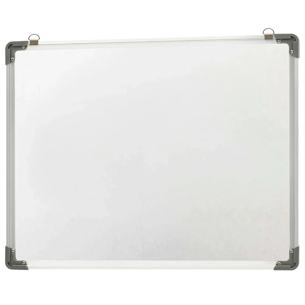 Lavagna magnetica pannello di scrittura per la scuola la casa o l'ufficio cancellabile a secco 70 x 50 cm acciaio bianco 02_0045450