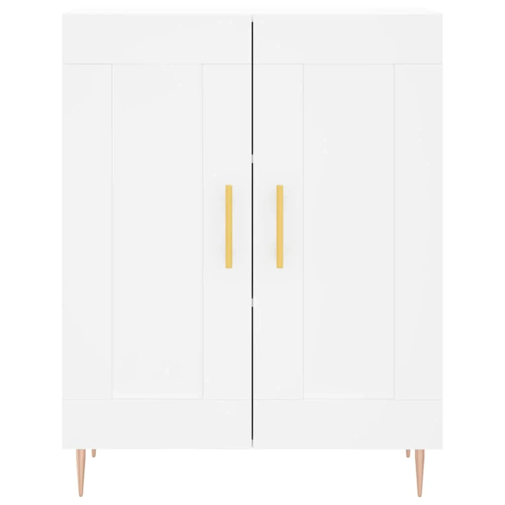 Buffet credenza cassettiera armadio mobile contenitore organizer cucina soggiorno salotto alto 69,5 x 34 x 180 cm legno ingegnerizzato bianco 02_0032521