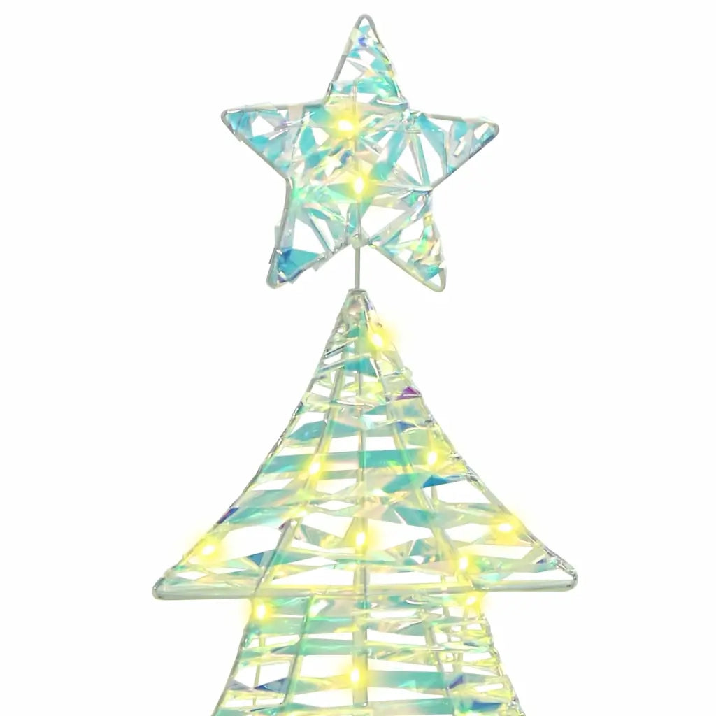 Albero di Natale con 120 LED Bianco caldo 120,5 cm PET