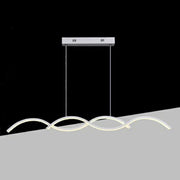 Trade Shop - Lampadario Led A Sospensione Moderno Lampada Twist 26w Cct Luce Variabile 3000k-6500k A43-3c - Bianco
