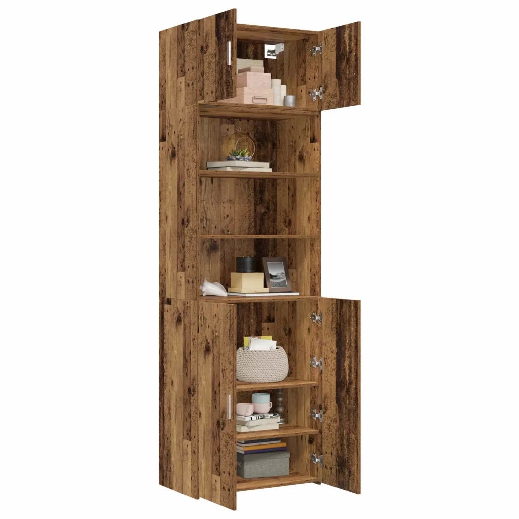 Armadio per la conservazione con ripiani Legno antico 3446667