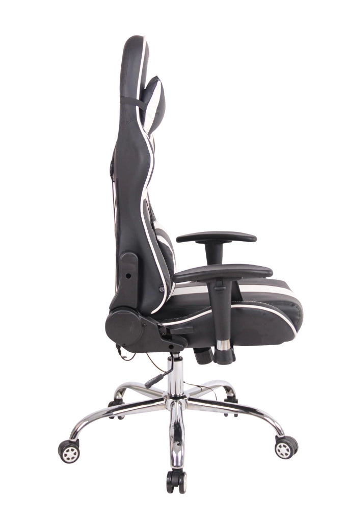 Sedia Ufficio Massaggiante Limit XM In Similpelle bianco/nero