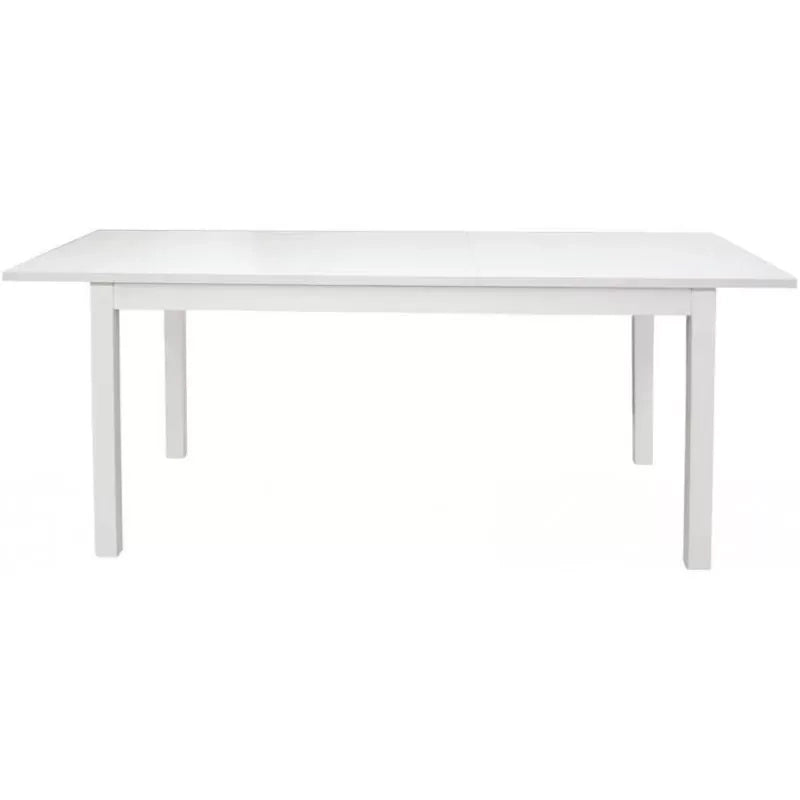 Tavolo moderno bianco frassinato allungabile 160x90x76h (553) - Mobili 2G