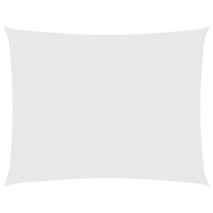 Parasole a Vela Oxford Rettangolare 2,5x4 m Bianco 135262