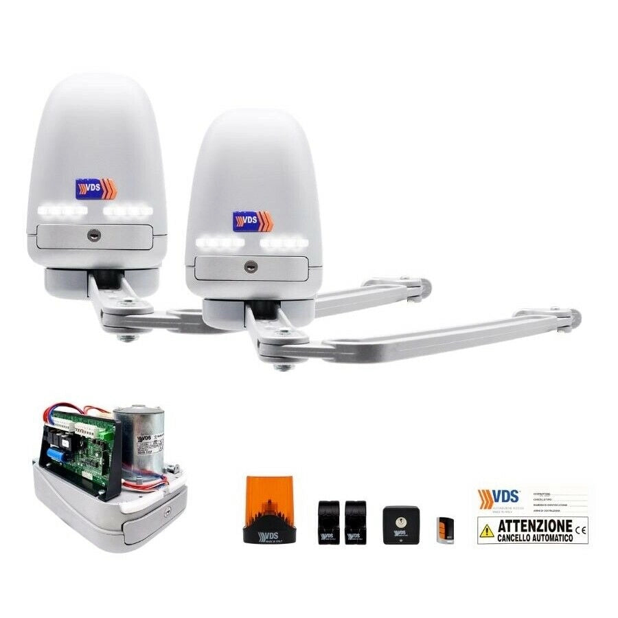 KIT 2 ANTE PER CANCELLI A BATTENTE FINO A 5 MT VDS KIT IBIS 24V 11280/2 GARANZIA