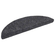 Tappetini per scale autoadesivi 10 pz | Gradini per Scale 56x17x3 cm Grigio scuro semicircolari