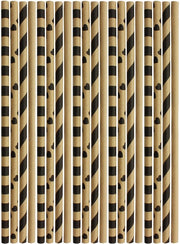 Papier Riet 100 pezzi - Biologico decomponibile - Ecocompatibile - Per feste - Multi strati carta - 20 cm lungo - Riet biodegradabili