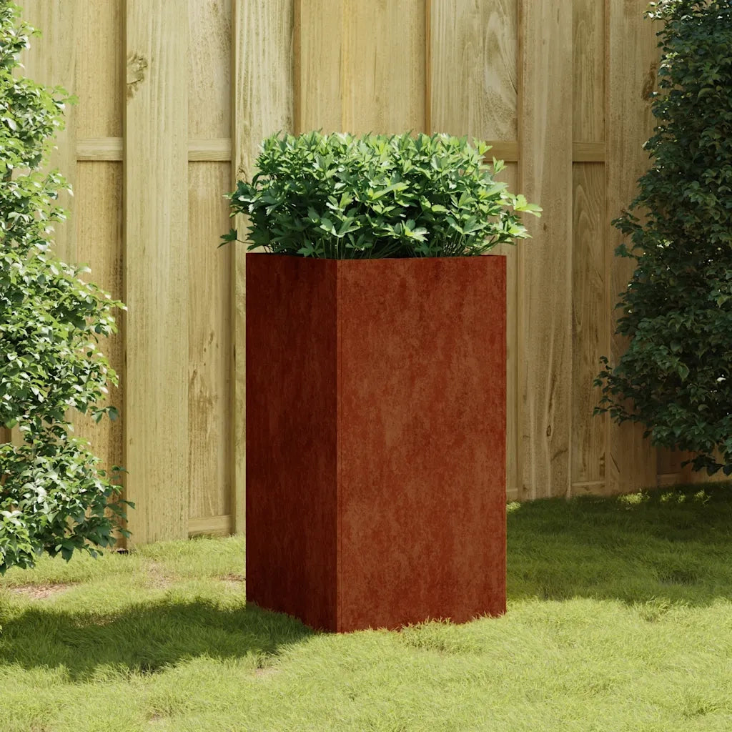 Fioriera 40x40x80 cm in Acciaio Corten 824524