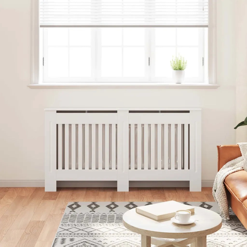 Armadietto Copritermosifone in Legno Multistrato Bianco 152 cm CFW4258690