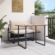Set Pranzo Giardino 2 Pezzi Poltrona Singola Cuscini Tortora