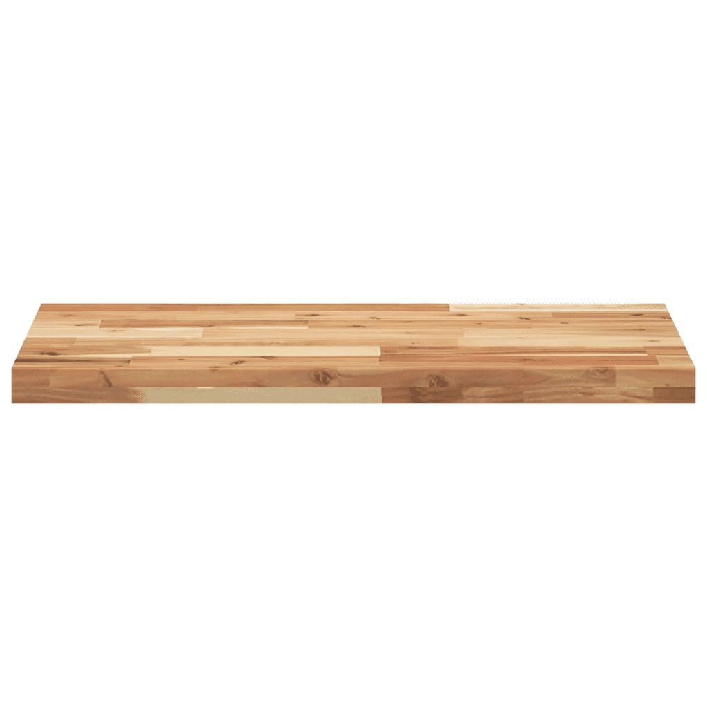 Piano da Bagno Finitura a Olio 160x40x4 cm in Legno di Acacia CFW1617136