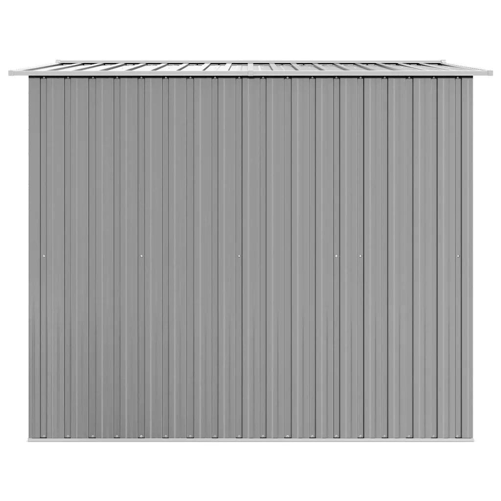 Capanno per Attrezzi in Metallo Grigio 257x205x178 cm 42907