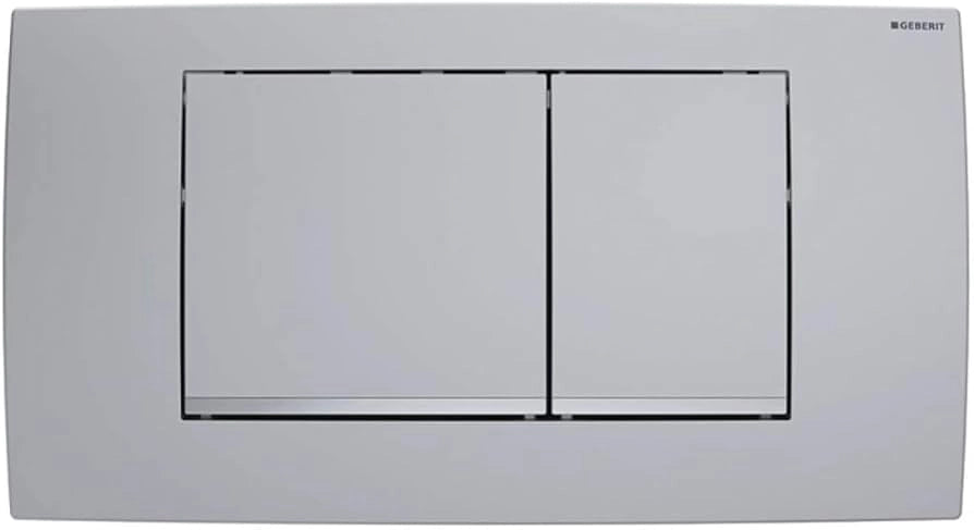 PLACCA DI COMANDO TWIN LINE30 DOPPIO TASTO CROMO OPACO GEBERIT 115.899.JQ.1