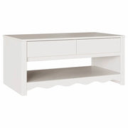 Tavolino da salotto | Tavolino da caff¨¨ | Tavolino da Soggiorno con cassetto Drammen Bianco 99 x 55 x 45 cm