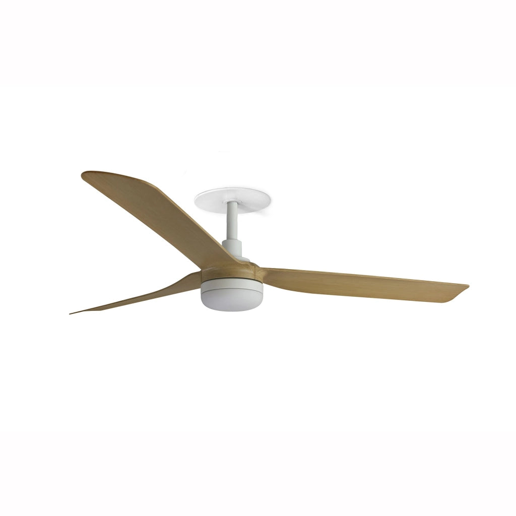 FARO Ventilatore da soffitto PUNT M in acciaio bianco opaco FARO-33816R1S