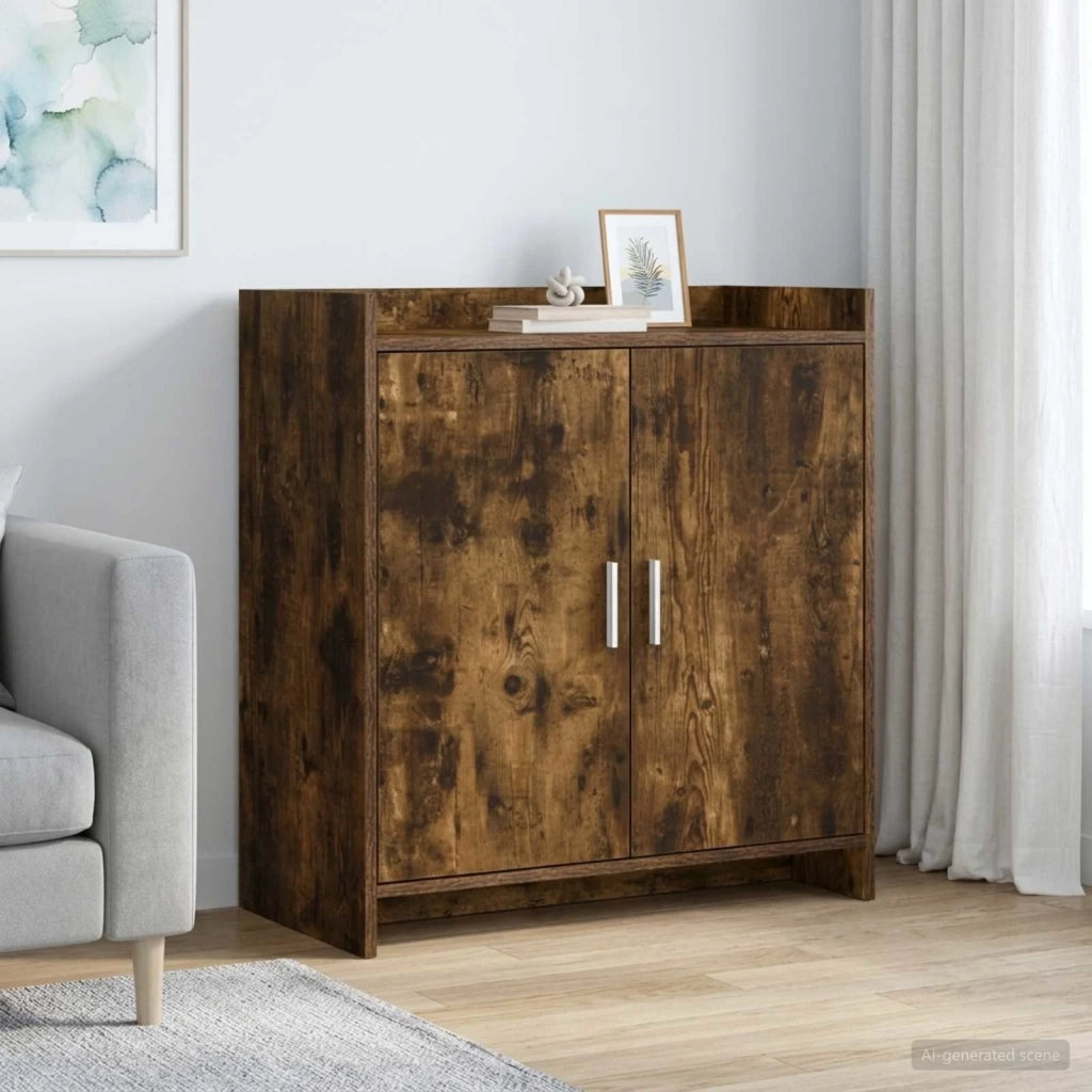 Credenza Rovere Fumo 72 x 36 x 80 cm Legno ingegnerizzato 8011095