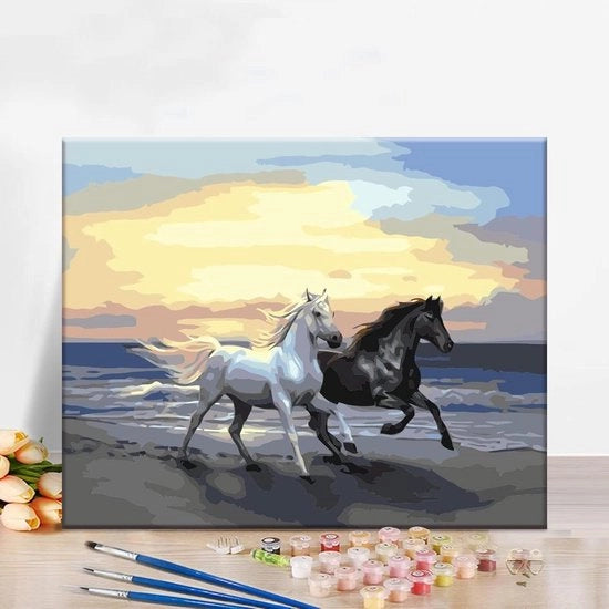 Kit di pittura per adulti, bambini e ragazzi - Cavallo - Dalla età di 6 anni - Regalo creativo