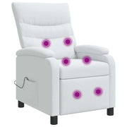 Poltrona Massaggiante Bianco Tessuto 42034918