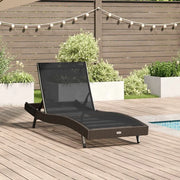 Lettino da sole 197 x 70 x 82 cm polyrattan 42009976