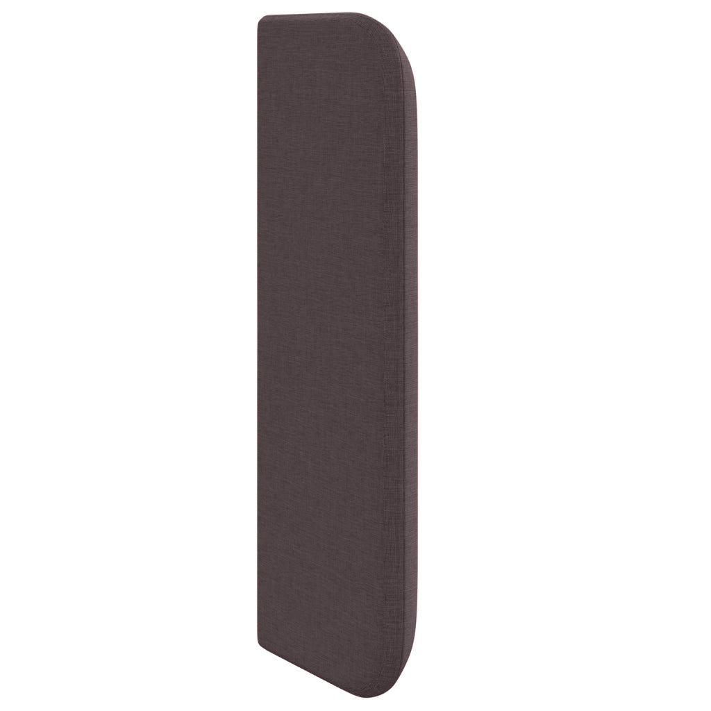 Orecchie testiera 2 pcs Square Tessuto Marrone Scuro