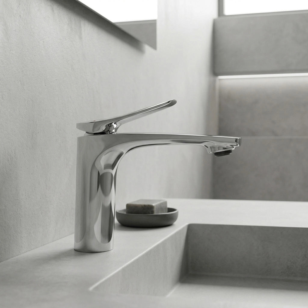 Rubinetto Per Lavabo Premium Rea Vision Chrome Low
