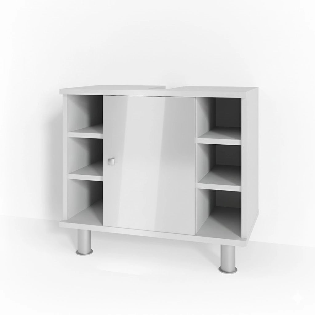 Mobile sottolavabo per bagno Fynn Bianco lucido 60 x 54 cm Vicco