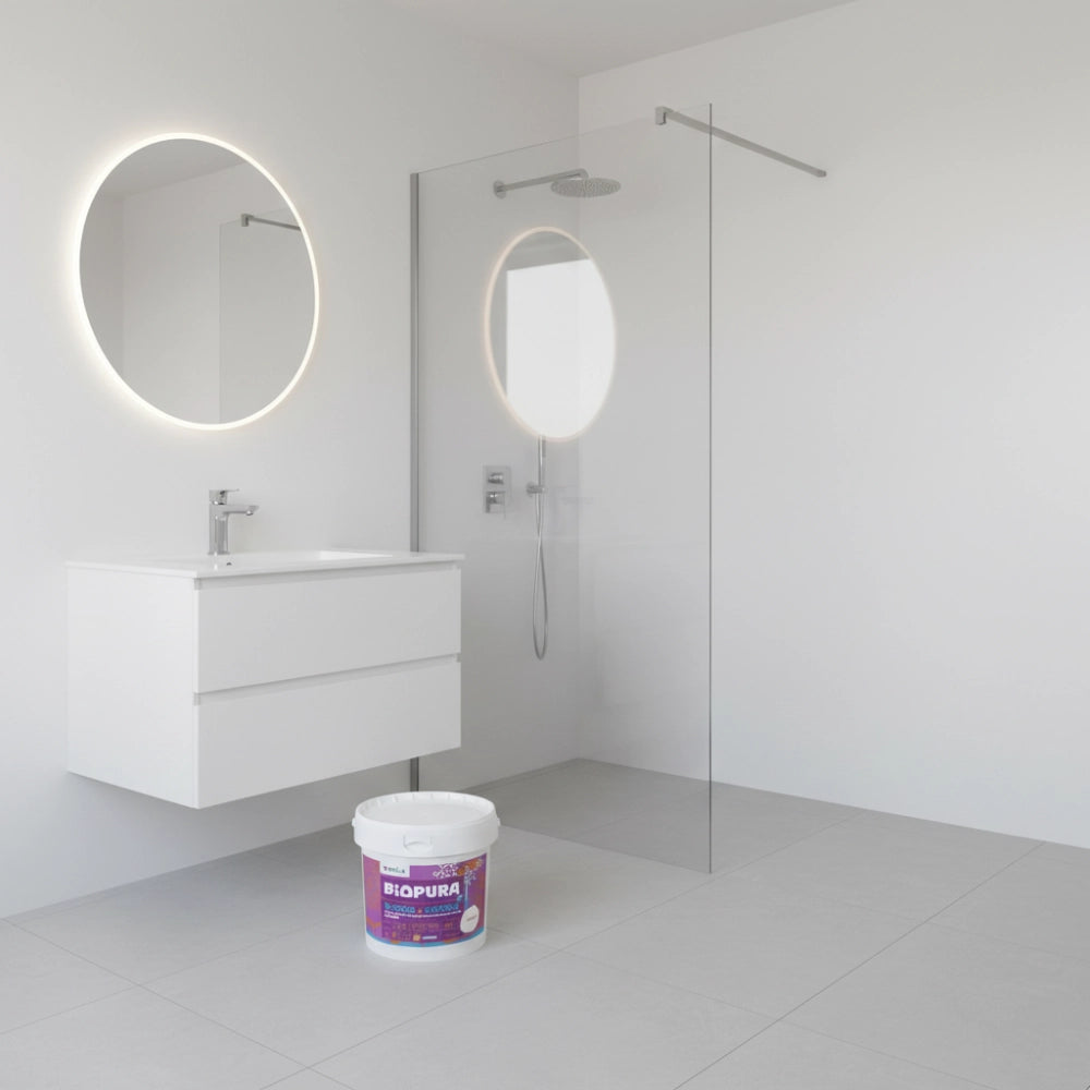 Kit pittura traspirante antimuffa per interni bagno cucina 5 l e t-shirt soft chaos *** misura small - s, confezione 1