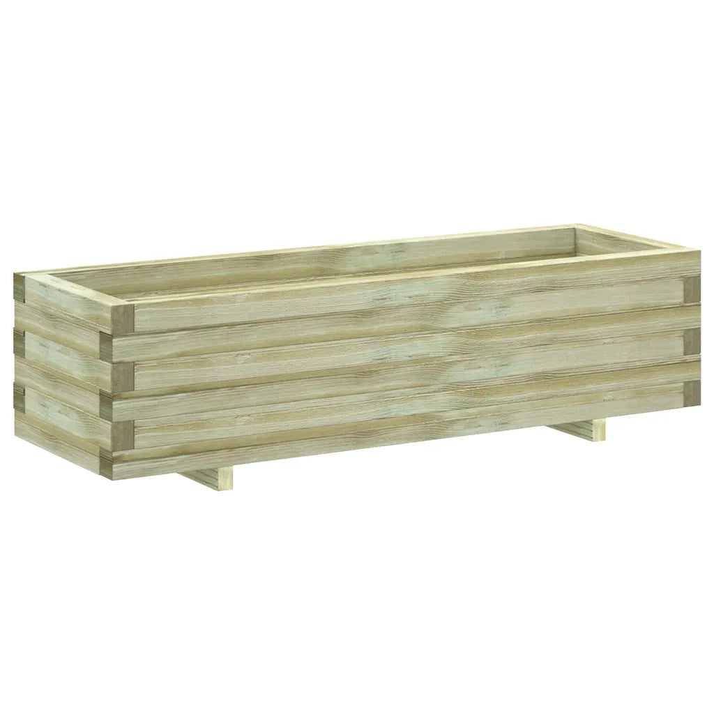 Fioriere | Cassetta per fiori | Letto Rialzato 120x40x30 cm in Legno Rettangolare