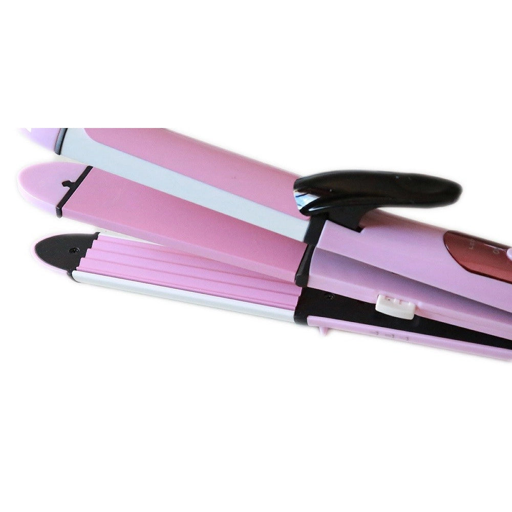 Trade Shop - Piastra Per Capelli Professionale Effetto Ricci Onde Ceramica Max 220° Sn 720 -