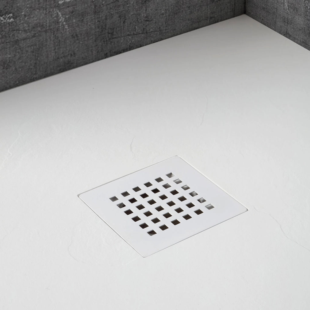 Piatto doccia 100x70 cm in resina bianca
